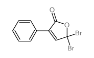 2(5H)-Furanone,5,5-dibromo-3-phenyl-结构式
