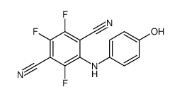 2,3,5-trifluoro-6-(4-hydroxyanilino)benzene-1,4-dicarbonitrile Structure