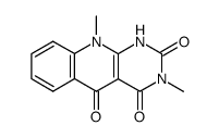 3,10-Dimethyl-1,5-dihydro-2,4,5(1H,3H,5H,10H)-pyrimido[4,5-b]chinolintrion结构式