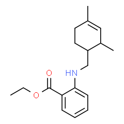 2-[[[2,4(或3,5)-二甲基-3-环己烯-1-基]甲基]氨基]苯甲酸乙酯结构式