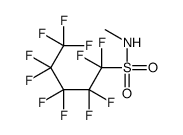 N-甲基-1,1,2,2,3,3,4,4,5,5,5-十一氟代-1-戊烷磺酰胺结构式