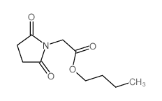 1-Pyrrolidineaceticacid, 2,5-dioxo-, butyl ester结构式