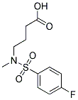 4-[[(4-氟苯基)磺酰基](甲基)氨基]丁酸结构式