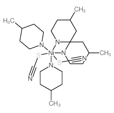 Nickel,tetrakis(4-methylpyridine)bis(thiocyanato-kS)- Structure