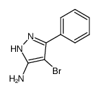 4-bromo-5-phenyl-1-pyrazol-3-amine结构式
