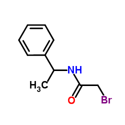 2-溴-N-(1-苯基乙基)乙酰胺结构式
