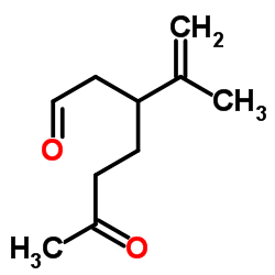 3-异丙烯基-6-氧代庚醛结构式
