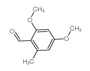 2,4-二甲氧基-6-甲基苯甲醛结构式