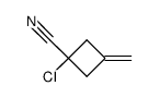 3-chloro-3-cyano-1-methylenecyclobutane Structure