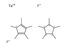 difluorotantalum,1,2,3,4,5-pentamethylcyclopenta-1,3-diene,1,2,3,4,5-pentamethylcyclopentane结构式