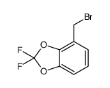 4-(Bromomethyl)-2,2-difluoro-1,3-benzodioxole结构式