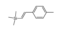 (E)-trimethyl[2-(4-methylphenyl)ethenyl]silane结构式