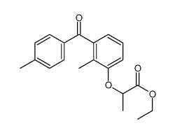 ethyl 2-[2-methyl-3-(4-methylbenzoyl)phenoxy]propanoate结构式