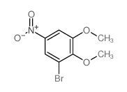 1-bromo-2,3-dimethoxy-5-nitro-benzene结构式
