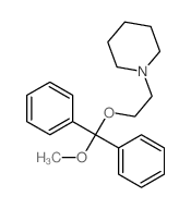 1-[2-(methoxy-diphenyl-methoxy)ethyl]piperidine结构式