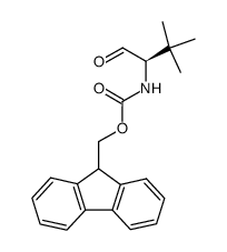 (9H-fluoren-9-yl)methyl (R)-(3,3-dimethyl-1-oxobutan-2-yl)carbamate结构式