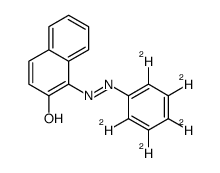 1-phenyl-d5-azo-2-naphthol structure