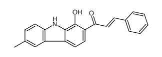 1-(1-hydroxy-6-methyl-9H-carbazol-2-yl)-3-phenylprop-2-en-1-one Structure