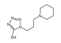 1-(3-piperidin-1-ylpropyl)-2H-tetrazole-5-thione结构式