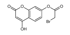 (4-hydroxy-2-oxochromen-7-yl) 2-bromoacetate结构式