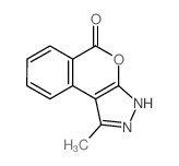 1-methyl-2H-isochromeno[3,4-c]pyrazol-5-one Structure