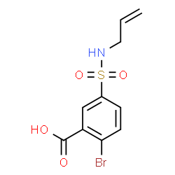 5-[(烯丙基氨基)磺酰基]-2-溴苯甲酸结构式