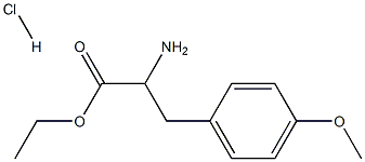 ethyl 2-amino-3-(4-methoxyphenyl)propanoate hydrochloride Structure