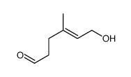 6-hydroxy-4-methylhex-4-enal结构式