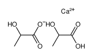 DL-lactic acid, calcium lactate Structure