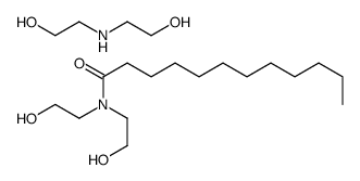 N,N-bis(2-hydroxyethyl)dodecanamide,2-(2-hydroxyethylamino)ethanol Structure