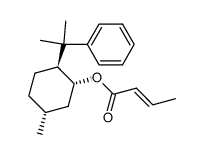 (1'R,2'S,5'R)-2'-(2''-phenylpropan-2''-yl)-5'-methylcyclohexyl (E)-but-2-enoate Structure