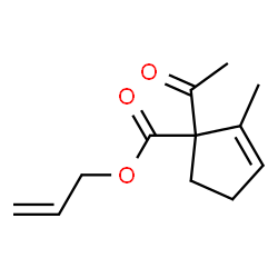 2-Cyclopentene-1-carboxylicacid,1-acetyl-2-methyl-,2-propenylester(9CI)结构式
