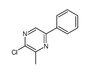 2-chloro-3-methyl-5-phenylpyrazine结构式