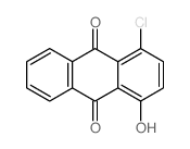 9,10-Anthracenedione,1-chloro-4-hydroxy- Structure