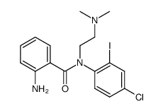 2-amino-N-(4-chloro-2-iodo-phenyl)-N-(2-dimethylamino-ethyl)-benzamide结构式