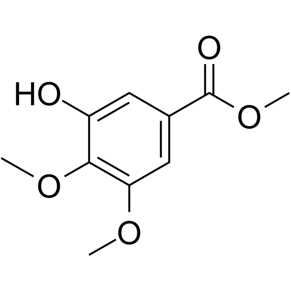 3,4-二甲氧基-5-羟基苯甲酸盐结构式