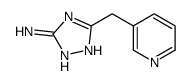 5-(吡啶-3-基甲基)-4H-1,2,4-三唑-3-胺结构式