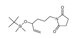 N-{4-[(tert-butyldimethylsilyl)oxy]-hex-5-enyl}-pyrrolidine-2,5-dione结构式
