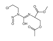 methyl (2S)-3-acetyloxy-2-[[2-chloroethyl(nitroso)carbamoyl]amino]propanoate结构式