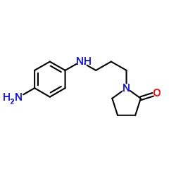 1-{3-[(4-Aminophenyl)amino]propyl}-2-pyrrolidinone Structure