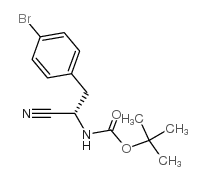 Boc-L-4-溴苯丙氨腈结构式