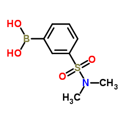 (3-(N,N-二甲基氨磺酰)苯基)硼酸结构式