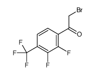 2,3-DIFLUORO-4-(TRIFLUOROMETHYL)PHENACYL BROMIDE Structure