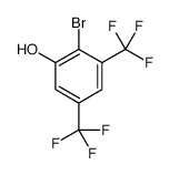 2-溴-3,5-双(三氟甲基)苯酚结构式