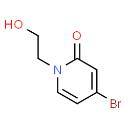 4-溴-1-(2-羟乙基)吡啶-2(1H)-酮结构式