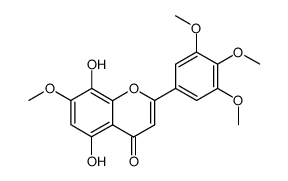 5,8-dihydroxy-7-methoxy-2-(3,4,5-trimethoxy-phenyl)-chromen-4-one Structure