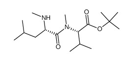 N-Methyl-(S)-leucyl-N-methyl-(S)-valin-tert-butylester结构式