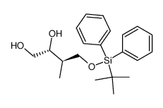 (2R,3R)-4-(tert-butyldiphenylsilyl)oxy-3-methylbutane-1,2-diol结构式