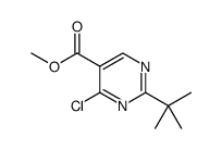 5-Pyrimidinecarboxylic acid, 4-chloro-2-(1,1-dimethylethyl)-, methyl ester Structure