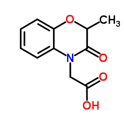 (2-Methyl-3-oxo-2,3-dihydro-4H-1,4-benzoxazin-4-yl)acetic acid Structure